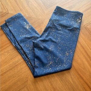 Zyia Active Navy Stay Gold Light n Tight Hi-Rise 718 24" Size 6-8